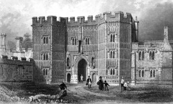 Gateway of St. Osyth's Priory, Essex, engraved by Henry Adland, 1833 (engraving)                                                                                                              ,832 (engraving) | Obraz na stenu