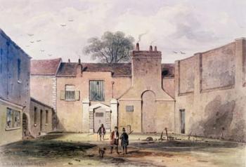 Entrance to Tothill Fields Prison, 1850 (w/c on paper) | Obraz na stenu