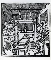 Printing press (woodcut) | Obraz na stenu