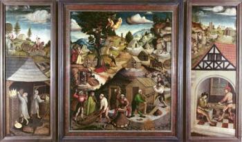 Mining landscape, 1521 (oil on panel) | Obraz na stenu