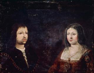 Ferdinand II of Aragon and Isabella I of Castile (oil on panel) | Obraz na stenu