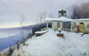 A deserted manor house (oil on canvas) | Obraz na stenu