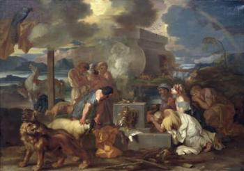 The Sacrifice of Noah, c.1640 (oil on canvas) | Obraz na stenu