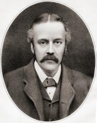 Arthur James Balfour, 1st Earl of Balfour, 1848  1930. British Conservative politician and Prime Minister of the United Kingdom. From The Review of Reviews, published 1891 | Obraz na stenu