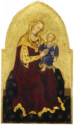 Madonna and Child Enthroned, c.1420 (tempera on panel) | Obraz na stenu