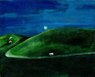 Night Return, 2003, (oil on board) | Obraz na stenu