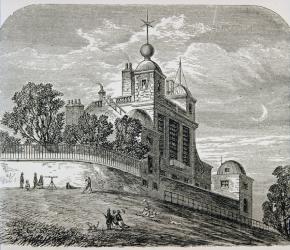 Greenwich Observatory, England, from 'The Gallery of Geography' by Rev. Thomas Milner, published c.1880 (engraving) | Obraz na stenu