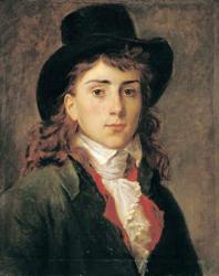 Portrait of Baron Antoine Jean Gros (1771-1835) Aged 20 (oil on canvas) | Obraz na stenu