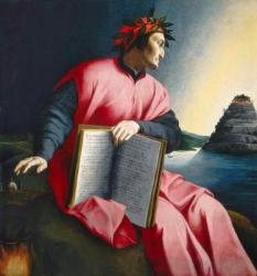 Allegorical Portrait of Dante, late 16th century (oil on panel) | Obraz na stenu