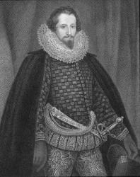 Robert Devereux (1567-1601), from 'Lodge's British Portraits', 1823 (engraving) | Obraz na stenu
