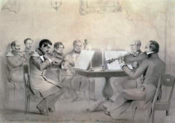 Quartet of the Composer Count A. F. Lvov, 1840 (pencil on paper) | Obraz na stenu