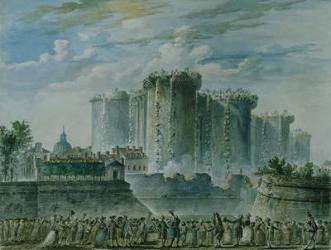The Destruction of the Bastille, 14th July 1789 (w/c & gouache on paper) | Obraz na stenu