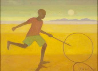 Running Boy,2010 (oil on canvas) | Obraz na stenu