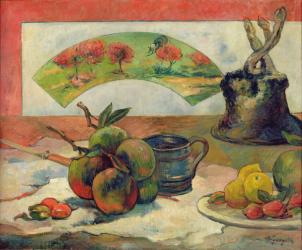 Still Life with a Fan, c.1889 (oil on canvas) | Obraz na stenu