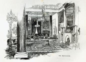 The Drawing Room, Osborne House, from 'Leisure Hour', 1888 (engraving) | Obraz na stenu