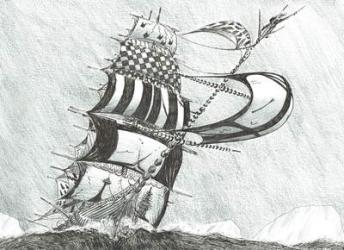 Storm Creators Prince Gustav Adolf Sea, 2017, (Ink on Paper) | Obraz na stenu