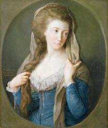 Portrait of a Woman, traditionally identified as Margaret Stuart, Lady Hippisley, 1785 (oil on canvas) | Obraz na stenu