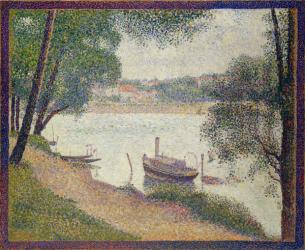 Gray Weather, Grande Jatte, c.1886-88 (oil on canvas) | Obraz na stenu