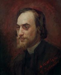 Erik Satie (1866-1925) (oil on canvas) | Obraz na stenu