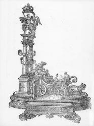 Triumphal Car, from Maximilian's Triumphal Procession, c.1516-18 (woodcut) (b/w photo) | Obraz na stenu