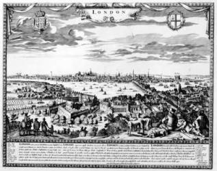 View of London, c.1700 (engraving) | Obraz na stenu
