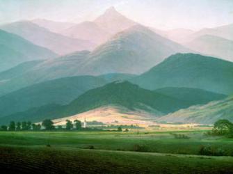 Landscape in the Riesengebirge, 1810-11 (oil on canvas) | Obraz na stenu