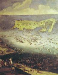 The Lifting of the Siege of the Ile de Re, 8th November 1627 (oil on canvas) (see 158116 and 182427 for detail) | Obraz na stenu