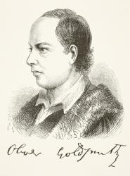 Oliver Goldsmith, from 'The National and Domestic History of England' by William Hickman Smith Aubrey (1858-1916) published London, c.1890 (litho) | Obraz na stenu