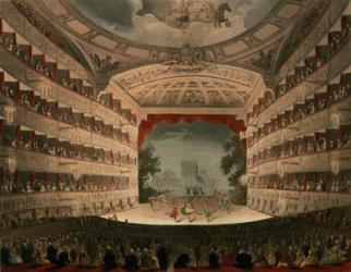 New Covent Garden Theatre, 1810, from 'Ackermann's Microcosm of London' (aquatint) | Obraz na stenu