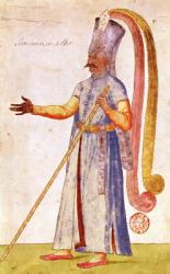 A Janissary or soldier, 1567 (gouache on paper) | Obraz na stenu