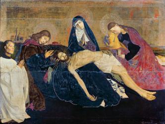 The Avignon Pieta, 1450-60 (oil on panel) | Obraz na stenu