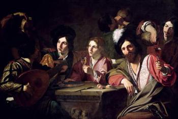 Meeting of Drinkers (oil on canvas) | Obraz na stenu