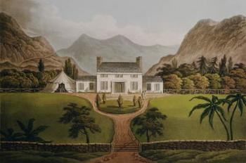 Bonaparte's Mal-Maison at St. Helena, 1821 (engraving) | Obraz na stenu