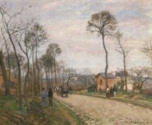 The Road from Louveciennes, 1870 (oil on canvas) | Obraz na stenu
