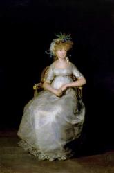 Portrait of Maria Teresa (d.1820) of Ballabriga, Countess of Chinchon (oil on canvas) | Obraz na stenu