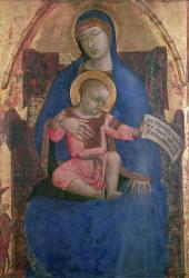 Virgin and Child Enthroned, 14th century | Obraz na stenu