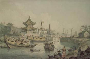 Barges of Lord Macartney's Embassy to China | Obraz na stenu