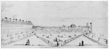 Lincoln's Inn Fields, c.1660 (pen & ink drawing) | Obraz na stenu