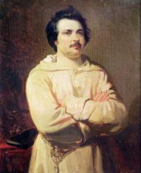 Honore de Balzac (1799-1850) in his Monk's Habit, 1829 (oil on canvas) | Obraz na stenu
