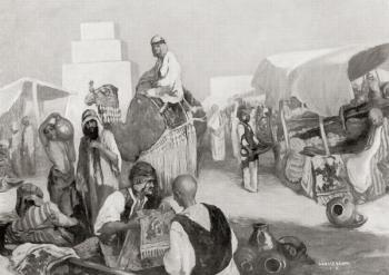 The market place in the ancient Sumerian city of Nippur, from Hutchinson's History of the Nations, pub.1915 | Obraz na stenu