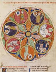 F.56r Table of Planets (vellum) | Obraz na stenu