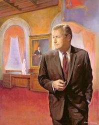 Governor Nelson A. Rockefeller (1908-79) (oil on canvas) | Obraz na stenu