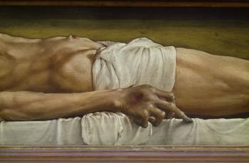The Body of the Dead Christ, detail of the hand, 1521 (tempera on limewood) | Obraz na stenu