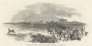 Easter Hunt with the Royal Stag Hounds: the Meet at Stoke Common, from 'The Illustrated London News', 29th March 1845 (engraving) | Obraz na stenu
