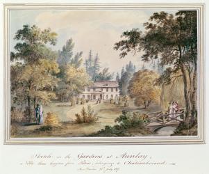 Sketch in the Gardens at Aulnay, 1817 (w/c on paper) | Obraz na stenu