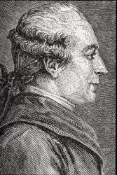Portrait of Pierre Augustin Caron de Beaumarchais (1732-99) (engraving) | Obraz na stenu