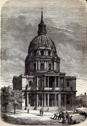 Church of the Invalides, containing the Tomb of Napoleon, Paris (litho) | Obraz na stenu