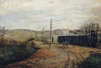The Station at Argenteuil (oil on canvas) | Obraz na stenu