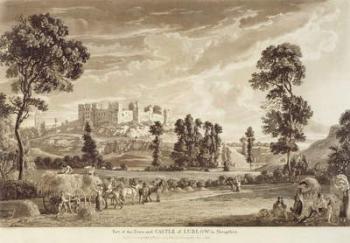 Part of the Town and Castle of Ludlow in Shropshire, engraved by the artist, published by P. Sandby, 1779 (aquatint engraving) | Obraz na stenu