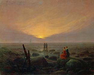 Moon Rising Over the Sea, 1821 (oil on canvas) | Obraz na stenu